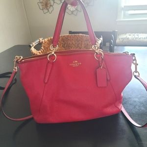 Pink coach purse